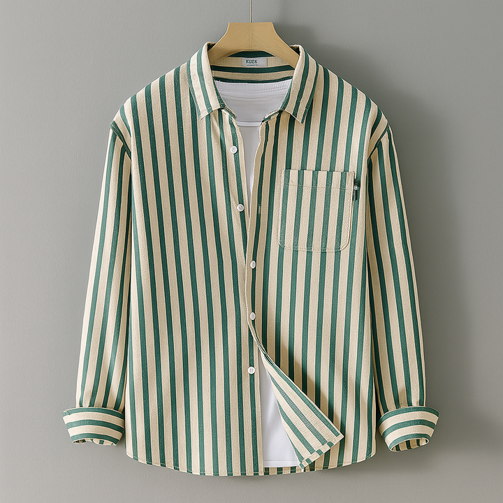 Stile casual a maniche lunghe con tasca sul petto