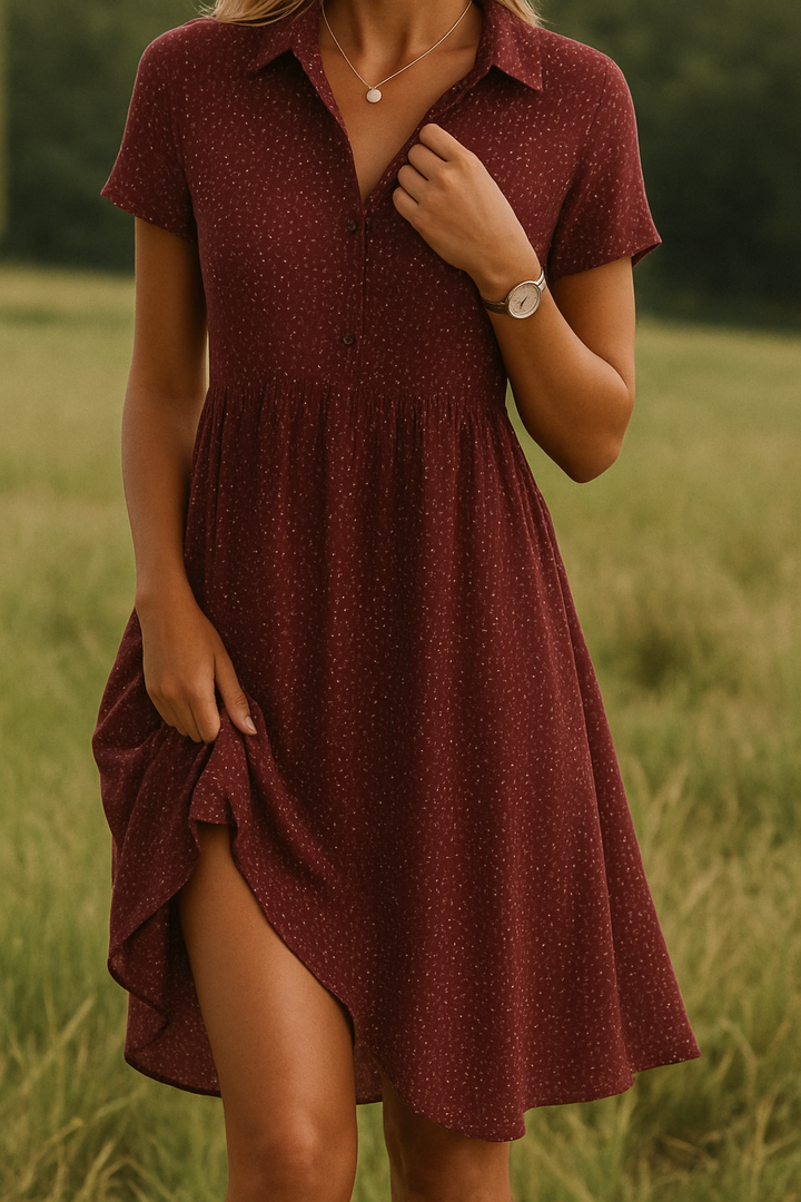 Abito Camicia a Maniche Corte da Donna