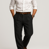 Pantaloni casual da uomo in cotone e lino