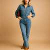 Tuta in denim da donna