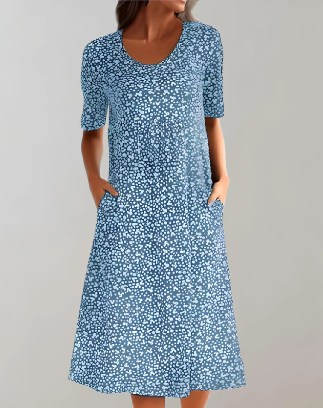 Abito casual leggero con scollo a V da donna