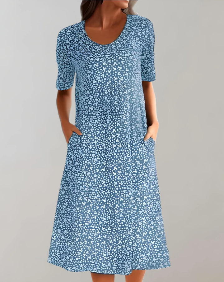 Abito casual leggero con scollo a V da donna