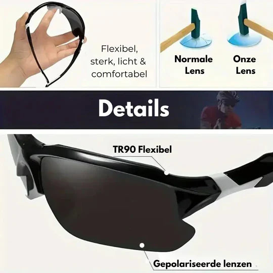 Occhiali da sole sportivi polarizzati