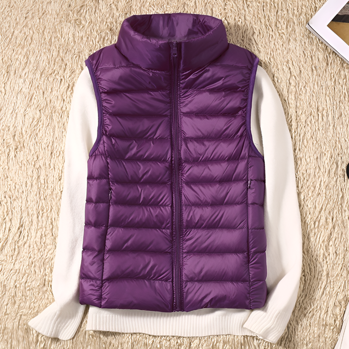 Gilet da donna ultra leggero in piuma