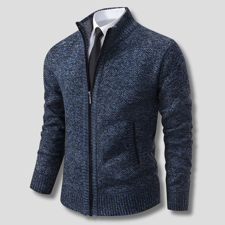 Elegante maglione con cerniera per uomo