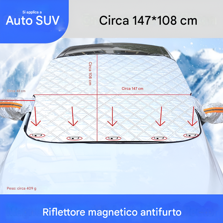 Telone magnetico antigelo – Telo di protezione per parabrezza