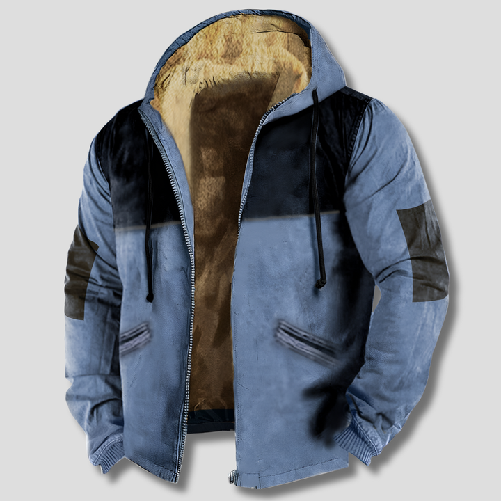 Chaqueta con capucha de hombre