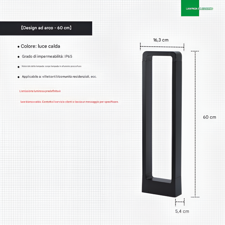 Spot a terra per l'illuminazione esterna