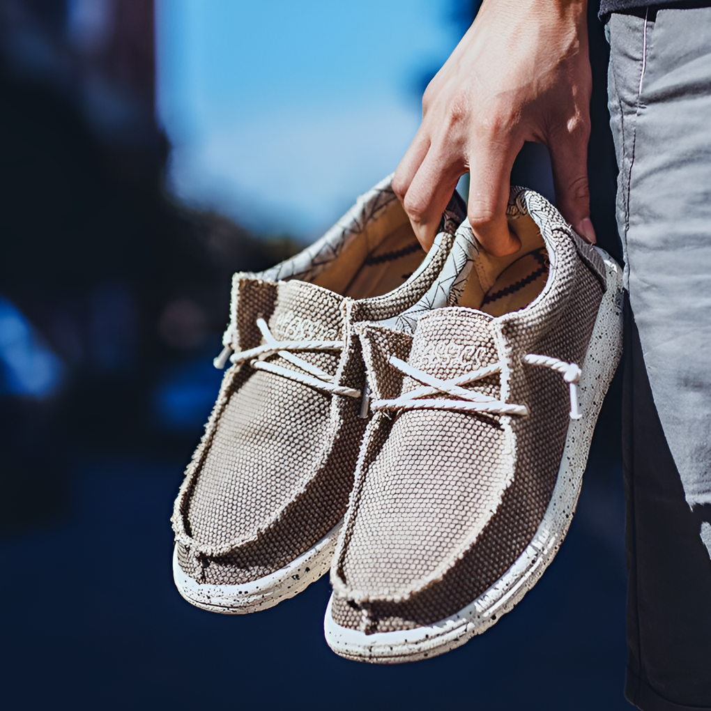 Mocassini casual leggeri da uomo senza lacci