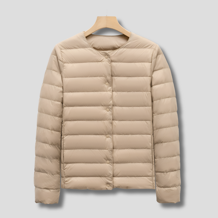 Piumino portatile senza colletto per primavera e inverno