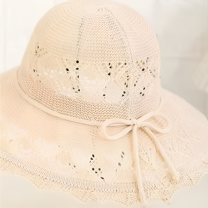 Elegante cappello da sole in pizzo per donna