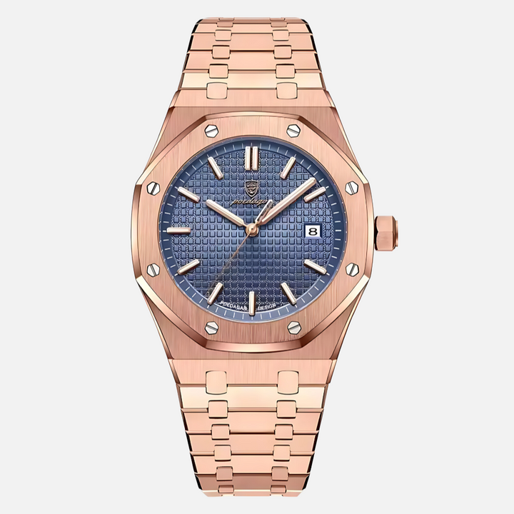 Elegante orologio da uomo in acciaio inossidabile