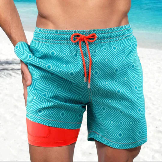 Pantaloncini da bagno da uomo di tendenza