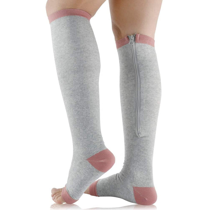 Calze elastiche con chiusura lampo