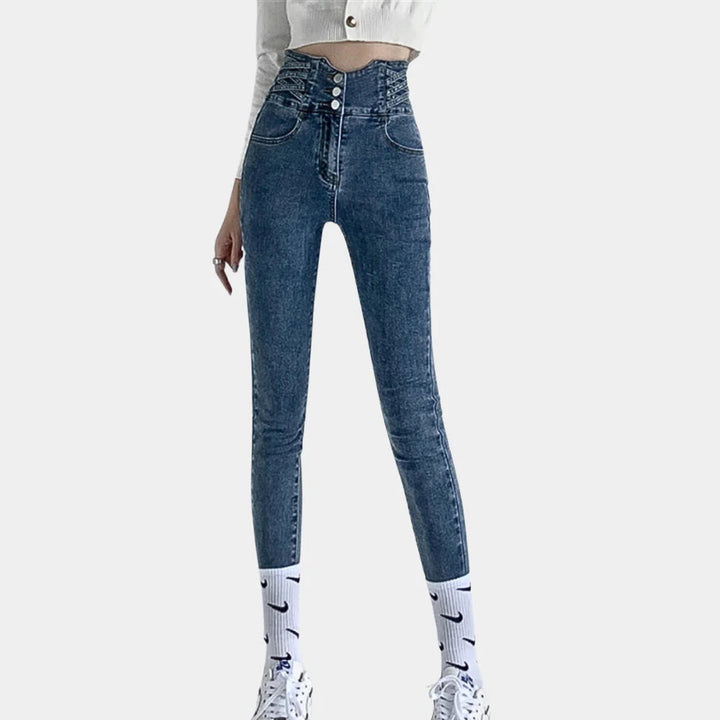Jeans da donna a vita alta