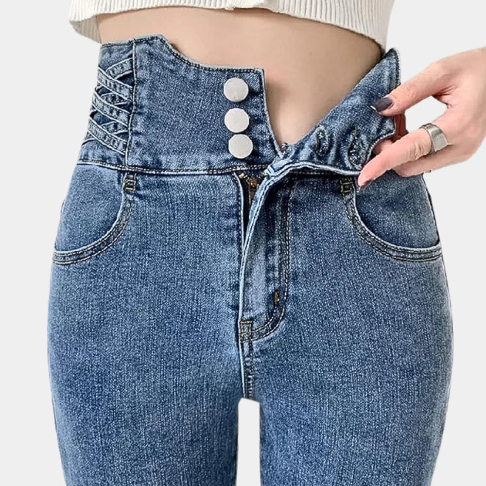 Jeans da donna a vita alta