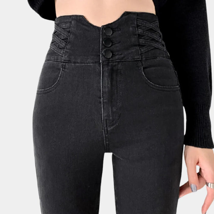 Jeans da donna a vita alta