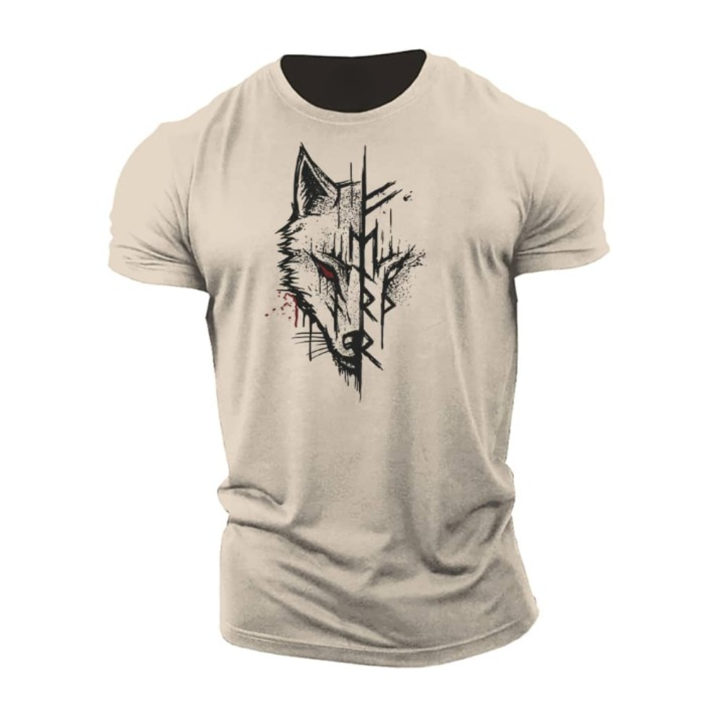 T-shirt da uomo in cotone a maniche corte