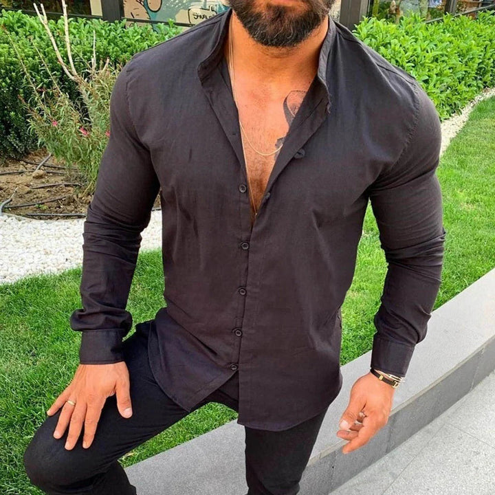 Camicia da uomo in lino