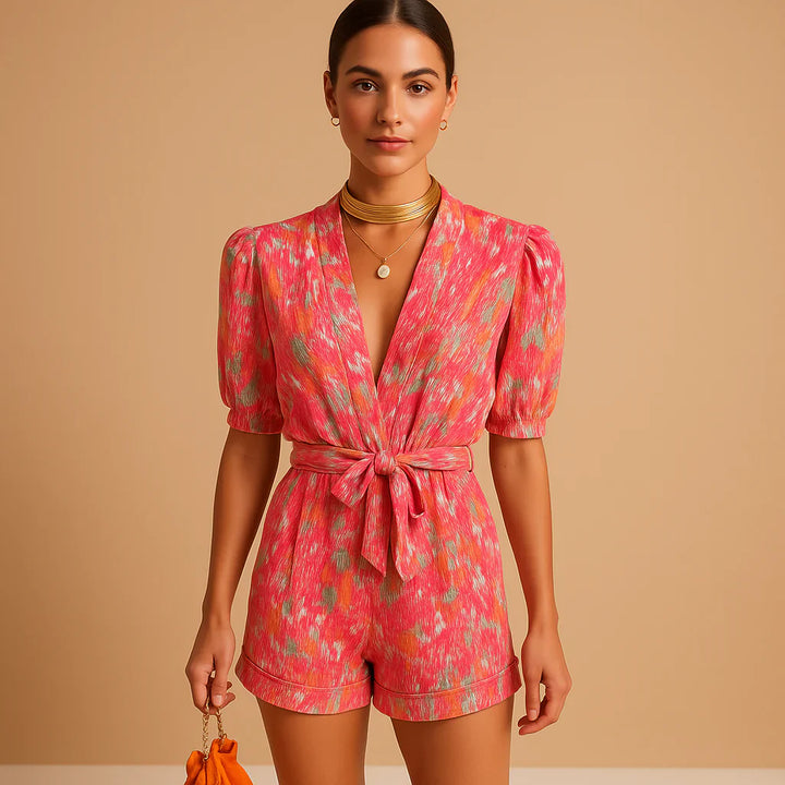 Look estivo giocoso con maniche a sbuffo