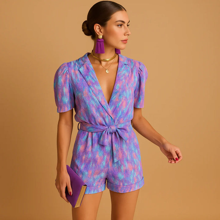 Look estivo giocoso con maniche a sbuffo