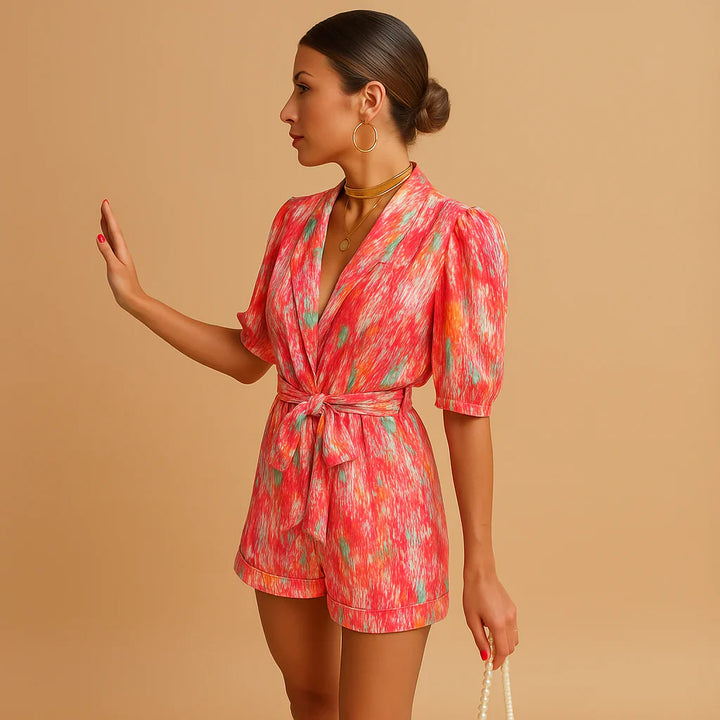 Look estivo giocoso con maniche a sbuffo