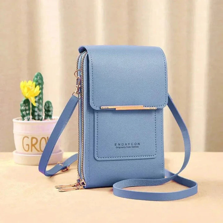 Borsa a tracolla con touch screen da donna
