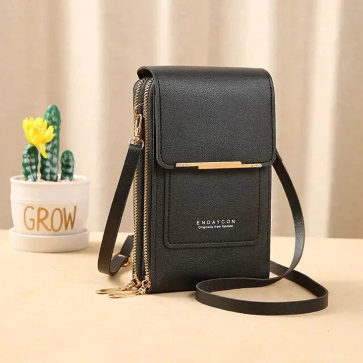 Borsa a tracolla con touch screen da donna