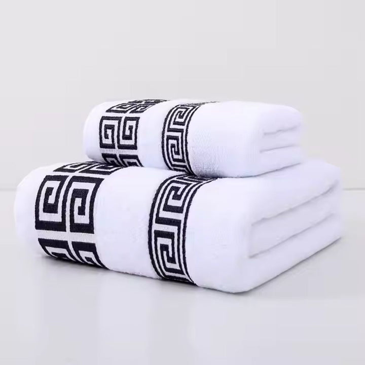 Casa Luxe Set di asciugamani in cotone Athena (2 pezzi)