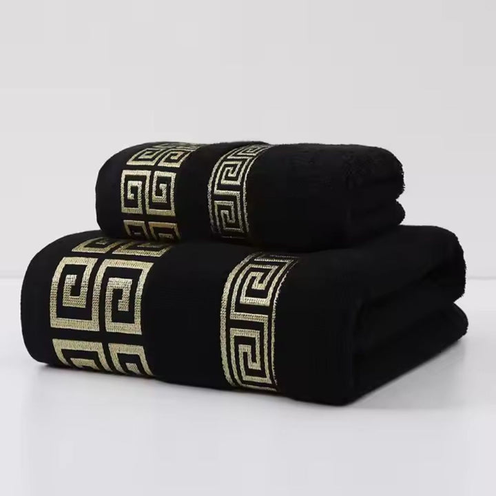 Casa Luxe Set di asciugamani in cotone Athena (2 pezzi)