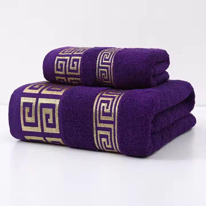 Casa Luxe Set di asciugamani in cotone Athena (2 pezzi)