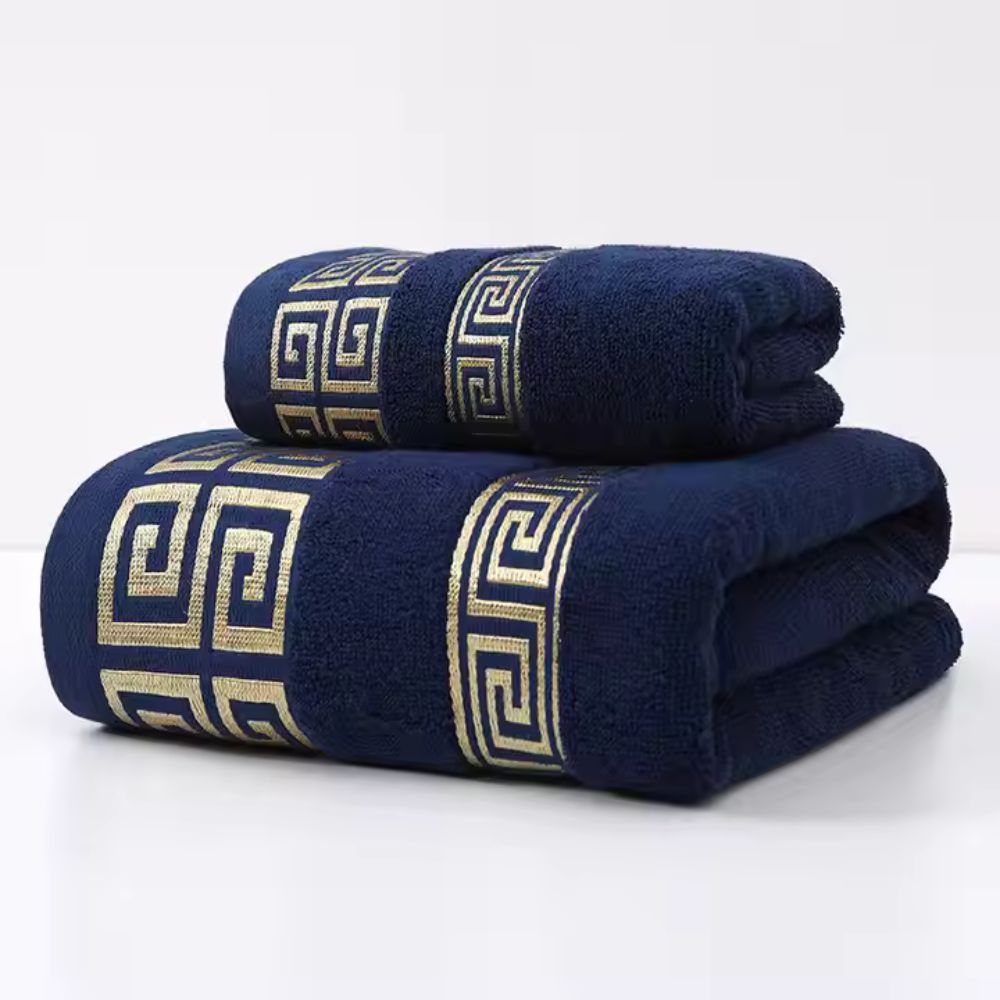 Casa Luxe Set di asciugamani in cotone Athena (2 pezzi)
