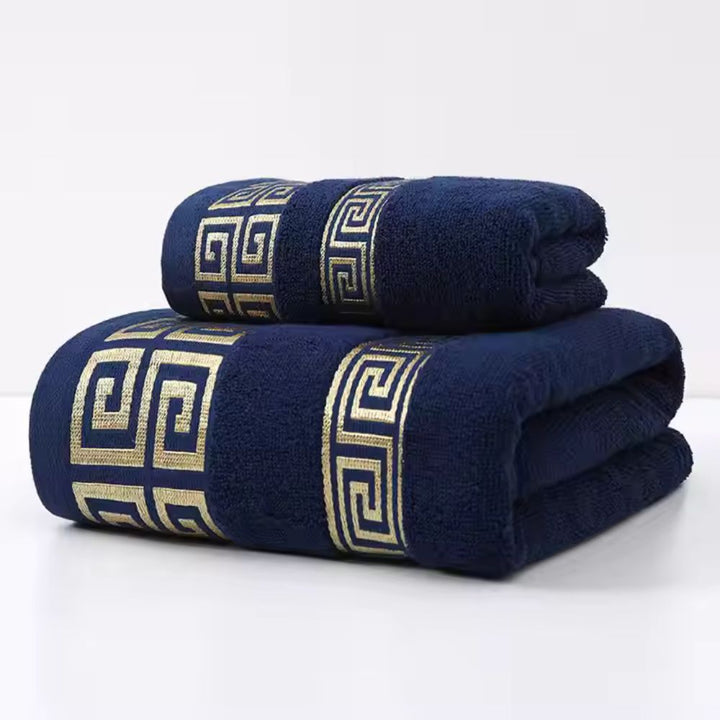 Casa Luxe Set di asciugamani in cotone Athena (2 pezzi)