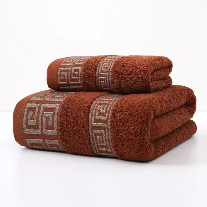 Casa Luxe Set di asciugamani in cotone Athena (2 pezzi)