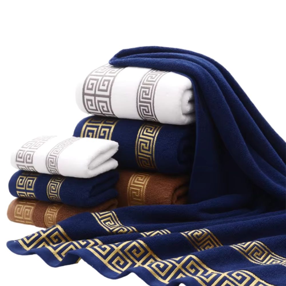 Casa Luxe Set di asciugamani in cotone Athena (2 pezzi)