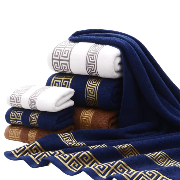 Casa Luxe Set di asciugamani in cotone Athena (2 pezzi)