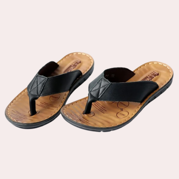 Pantofole casual da uomo in pelle