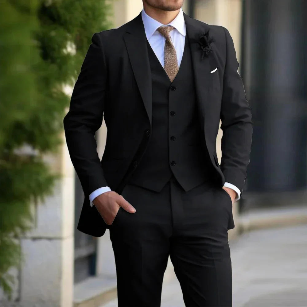 Brecken Elegante abito a tre pezzi da uomo