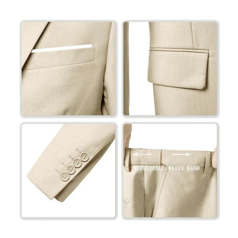 Brecken Elegante abito a tre pezzi da uomo