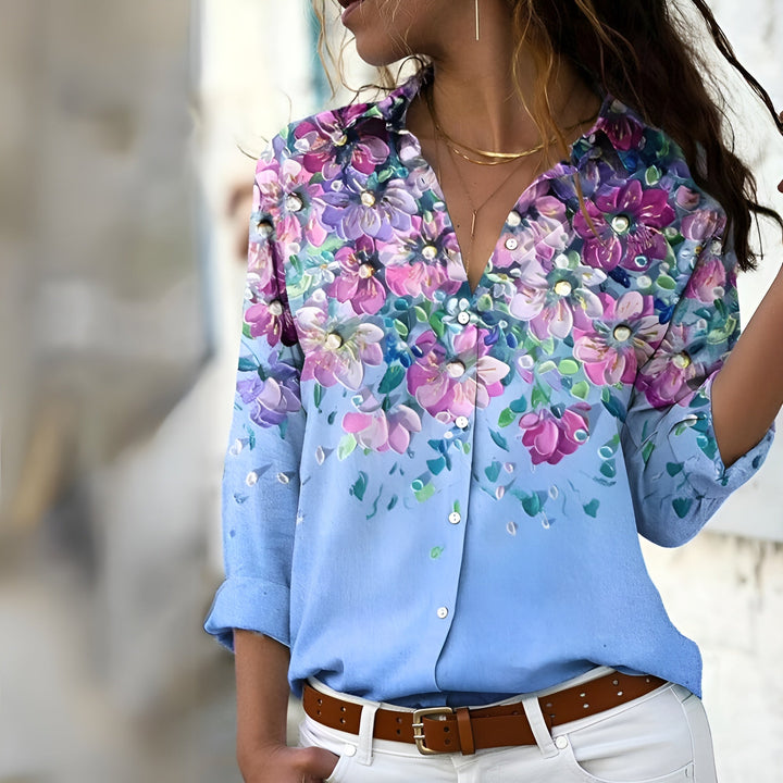 Blusa Casual da Donna con Motivo Stampato