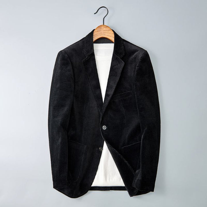 Giacca casual elegante in velluto a coste strutturato