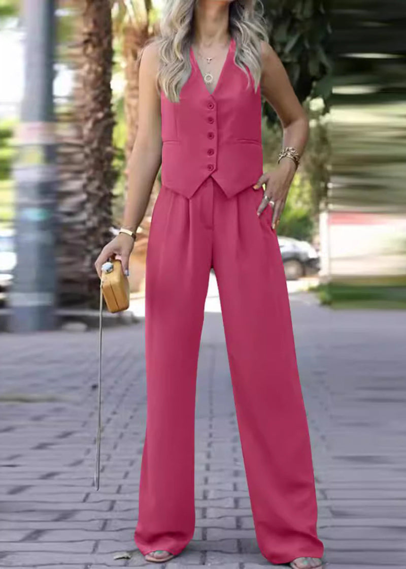 Elegante set di blazer senza maniche per donna
