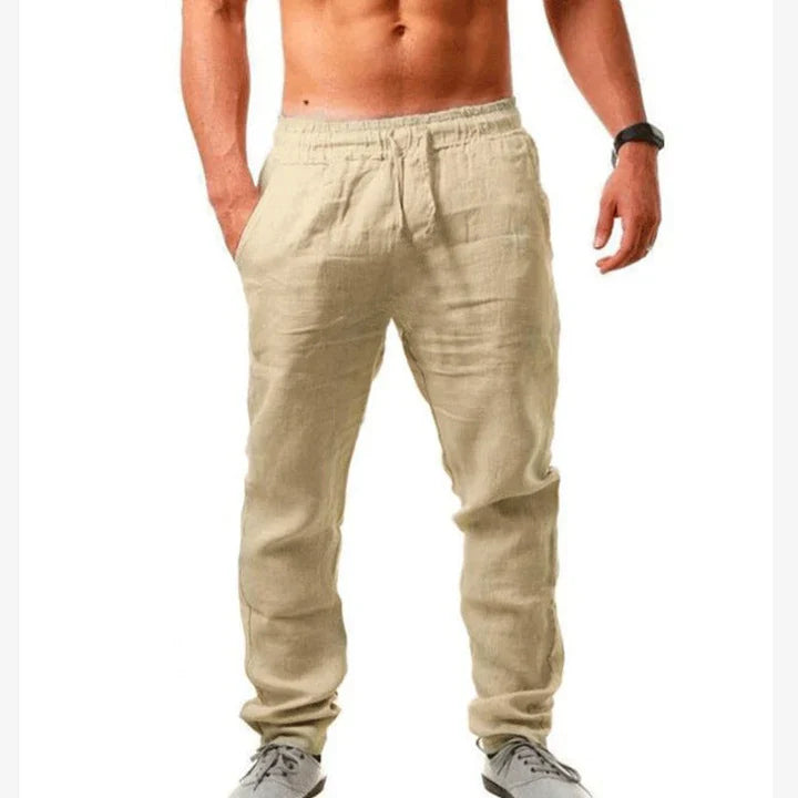 Pantaloni da uomo in lino