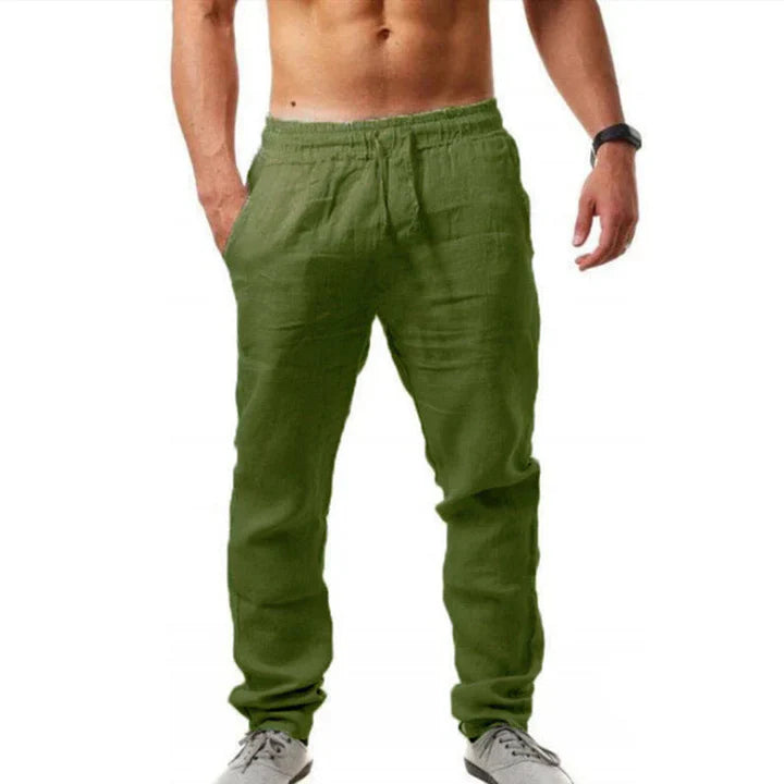 Pantaloni da uomo in lino