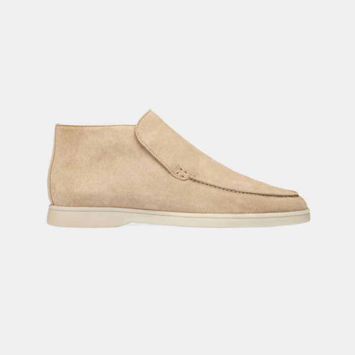 Mocassino elegante da uomo in pelle scamosciata di vitello