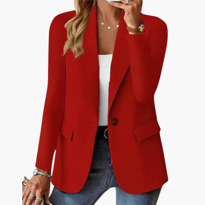 Celeste - Blazer Estivo con Scollo Sottile e Stretch