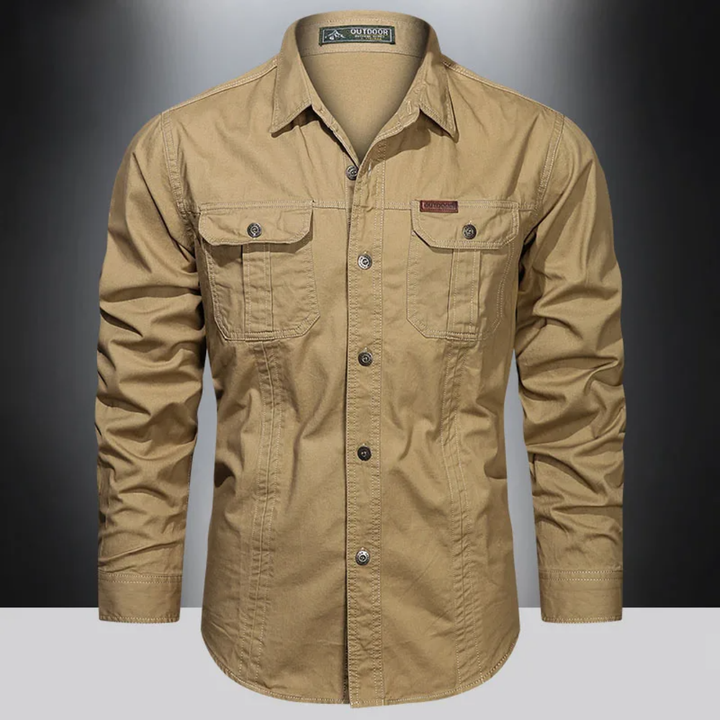 Camicia a maniche lunghe da uomo per attività all'aperto