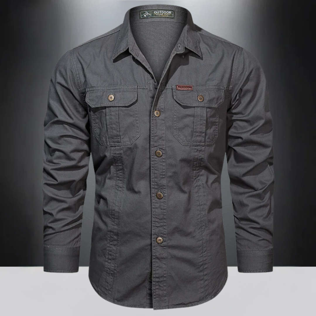 Camicia a maniche lunghe da uomo per attività all'aperto