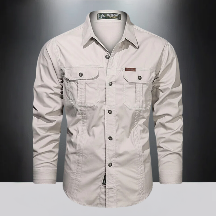 Camicia a maniche lunghe da uomo per attività all'aperto