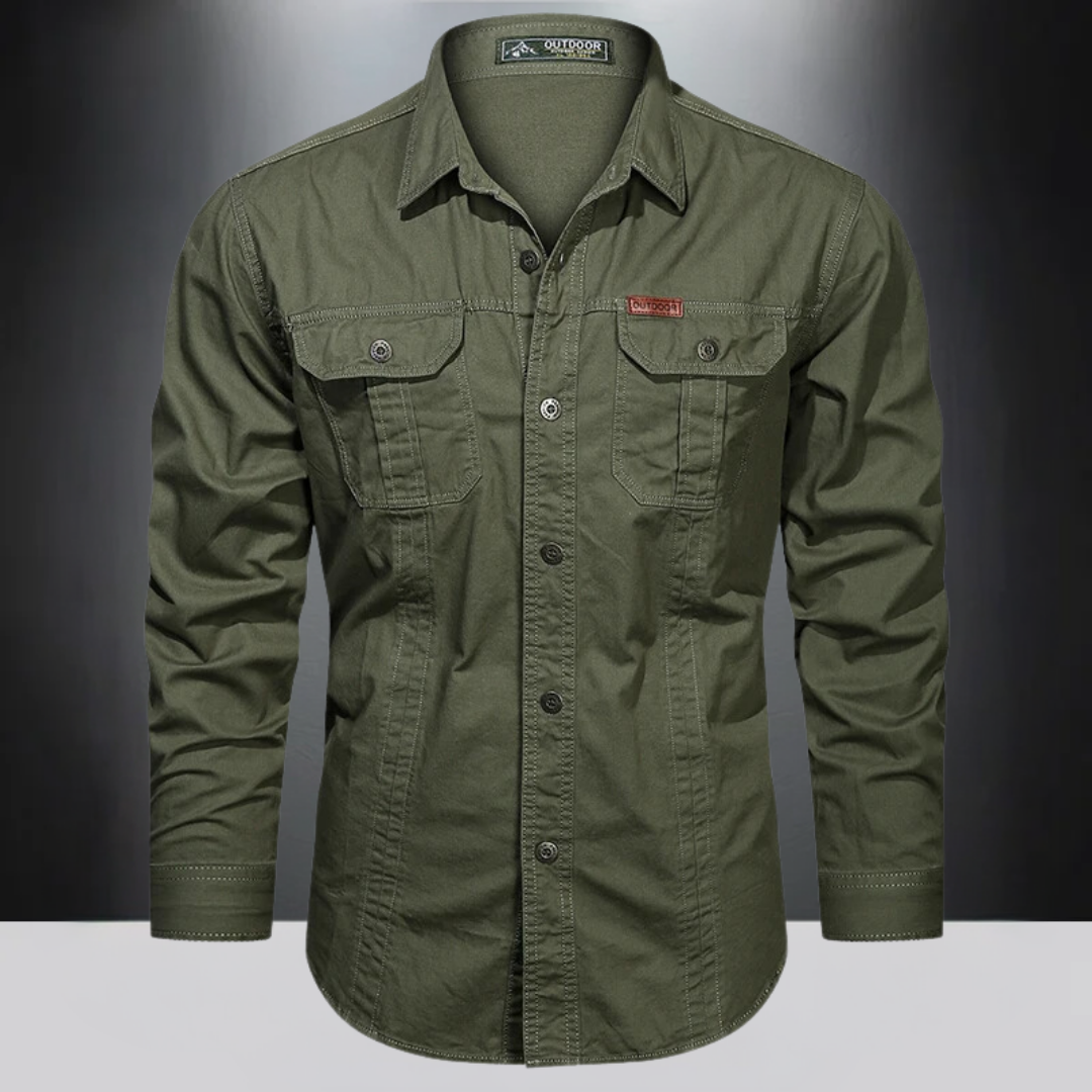 Camicia a maniche lunghe da uomo per attività all'aperto